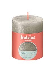 BOLSIUS RUSTIEK STOMPKAARS SHIMMER 80/68 - CHAMPAGNE ()